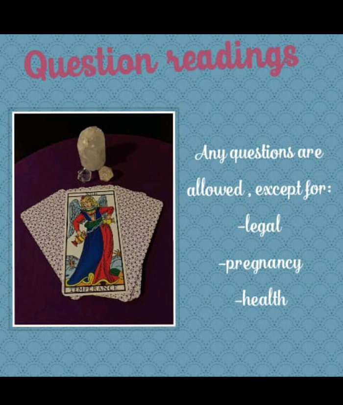 Question readings@ R80.00/$5 USD each